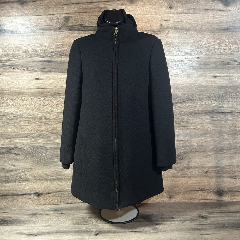 J.‎ Crew Italian Stadium Cloth Nello Gori Jacket Wool Coat Size 4P Petite